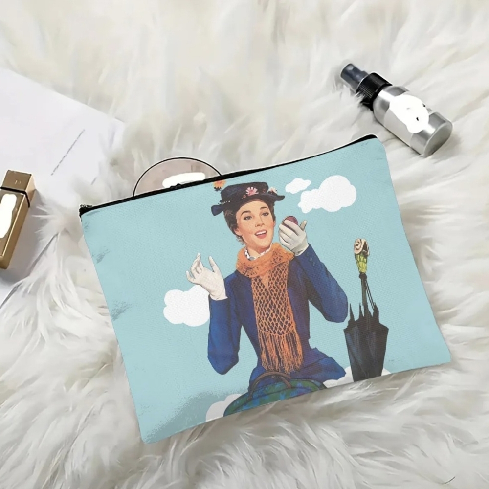 Charming Blue Cosmetic Bag with Iconic Design - Picture 4 of 4